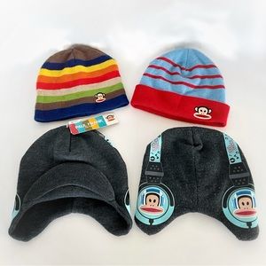 Lot of 4 Paul Frank knit beanies size 4-16